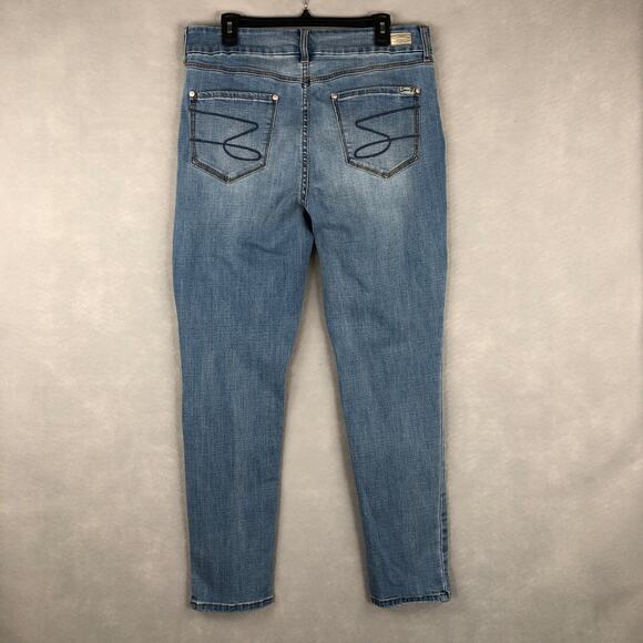 Seven7 Women's Size 16 Tummyless High Rise Skinny Jeans - Picture 6 of 10